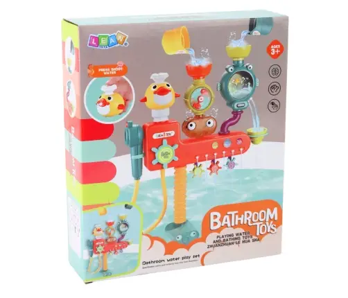 Overflow Bath Toy Wheel Cups Shower