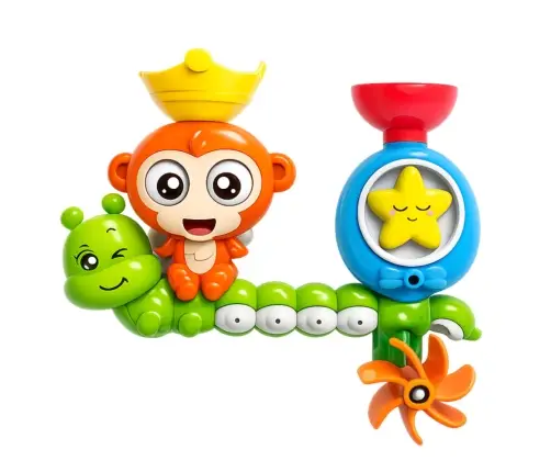 Water Bath Toy Monkey Caterpillar Cup Suction Cups
