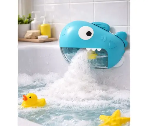 Shark Bath Toy Foam Machine Blue
