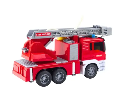 Fire Truck with Boom Fire Department Drive Water Pouring Lights Sounds