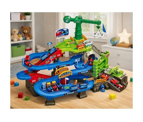 Interactive Set Mining Railway Track Freight Trains Mine Track