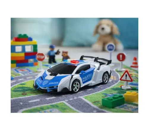 Auto Robot 2in1 Police Remote Controlled Police Car RC 1:18