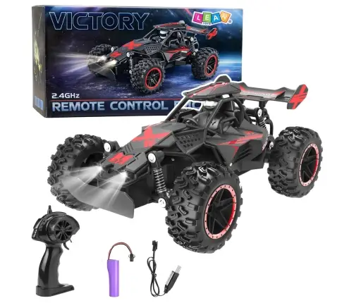Remote Controlled RC Car Off-Road Red 1:18 20 km/h
