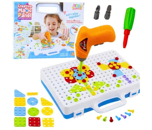 Educational Puzzle Set with Screwdriver for Children, 151 pcs.