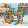 Set of Magnetic Blocks Ball Track Slide Colorful 188 pcs.