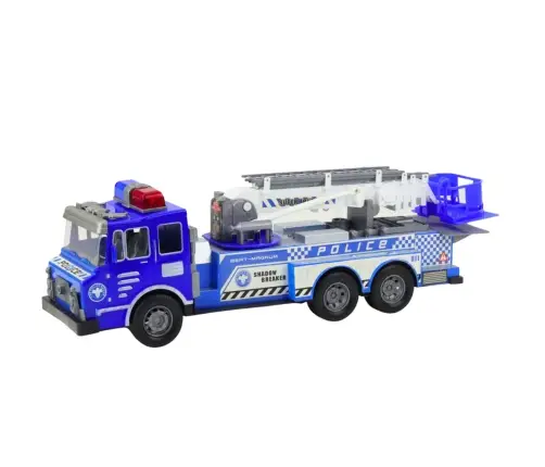 Large Police Car Figures Helmet Set for Children Blue