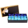 Flower Box Eternal Fragrant Roses Flowers in a Box Blue 18 pcs.