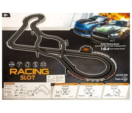 Racing Track 2 Cars Controllers Slot Cars