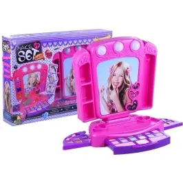 Dressing table with accesories and lights Pink Dressing table with accesories and lights Pink