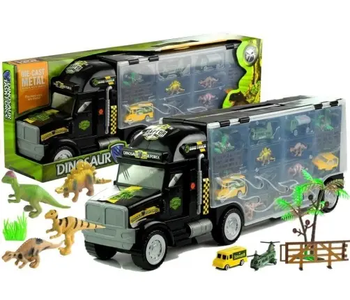 Lorry Truck with Dinosaurs and Cars 49 cm 1:22 + Game