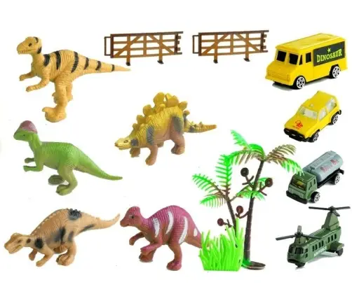 Lorry Truck with Dinosaurs and Cars 49 cm 1:22 + Game