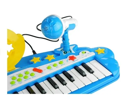 Big Keyboard with MP3 37 Keys with Microphone Blue Big Keyboard with MP3 37 Keys with Microphone Blue