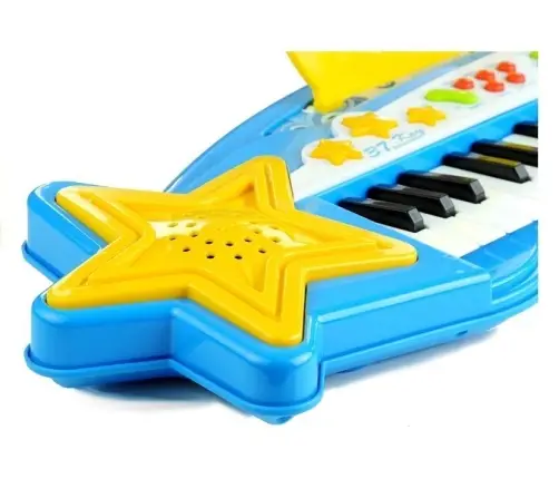 Big Keyboard with MP3 37 Keys with Microphone Blue Big Keyboard with MP3 37 Keys with Microphone Blue
