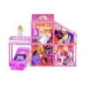 Folded  Large Villa for Dolls 76 cm +  Pink Car + Accessories