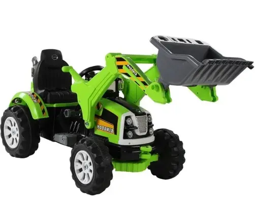 Bērnu elektriskais traktors ar kausu Green