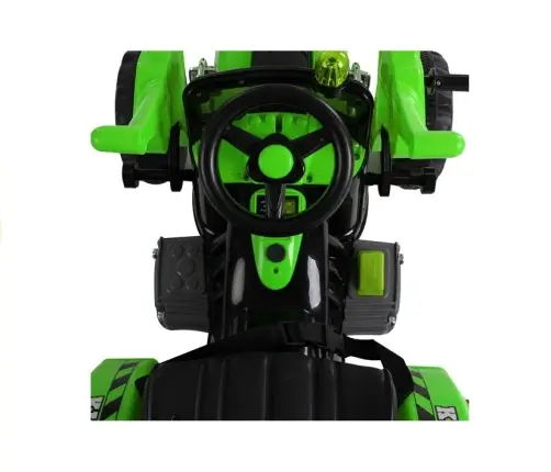Bērnu elektriskais traktors ar kausu Green