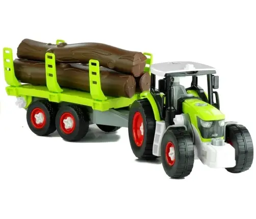 Assembly Tractor with Trailer for Wood Transport Screwdriver