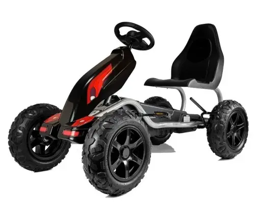 Gokart B012 Inflatable Tires Black