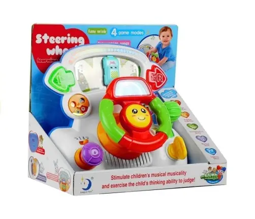 Interactive Steering Wheel Educational Sounds Lights