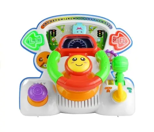 Interactive Steering Wheel Educational Sounds Lights