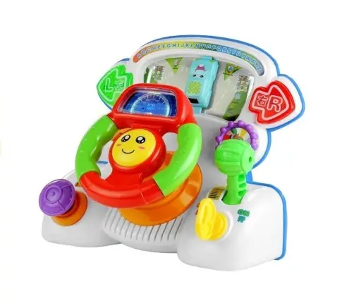 Interactive Steering Wheel Educational Sounds Lights