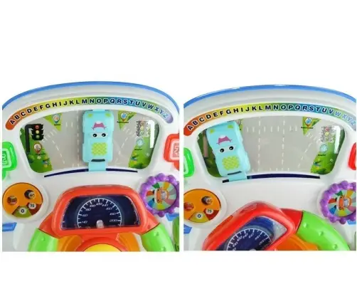 Interactive Steering Wheel Educational Sounds Lights