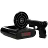 Gun Alarm Clock with Laser Pistol Black