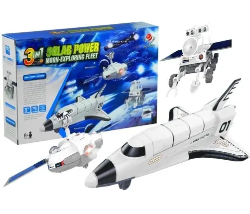 Space Plane Solar Power 3 in 1 Moon Exploring Fleet DIY Creative Space Plane Solar Power 3 in 1 Moon Exploring Fleet DIY Creative