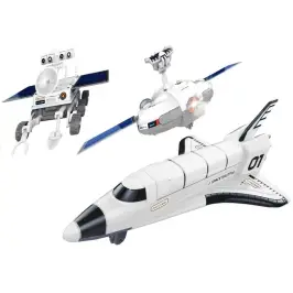 Space Plane Solar Power 3 in 1 Moon Exploring Fleet DIY Creative