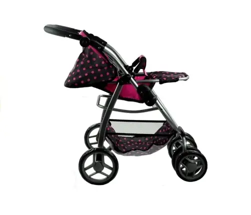 Alice leļļu rati 2in1 Black/Pink