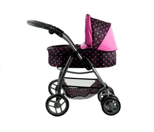 Alice leļļu rati 2in1 Black/Pink