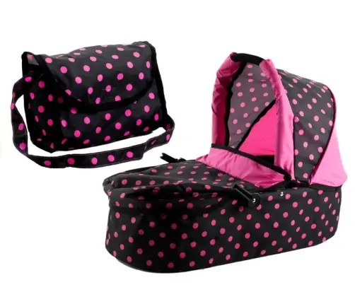 Alice leļļu rati 2in1 Black/Pink