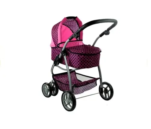 Leļļu rati 2in1 Alice Pink/Black