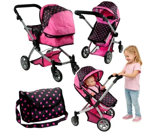 Alice leļļu rati 2in1 Pink