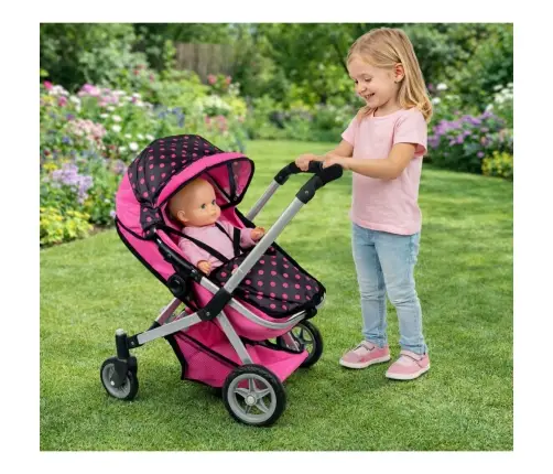 Alice leļļu rati 2in1 Pink