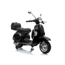 Vespa Scooter Electric Ride On Motorcycle - Black