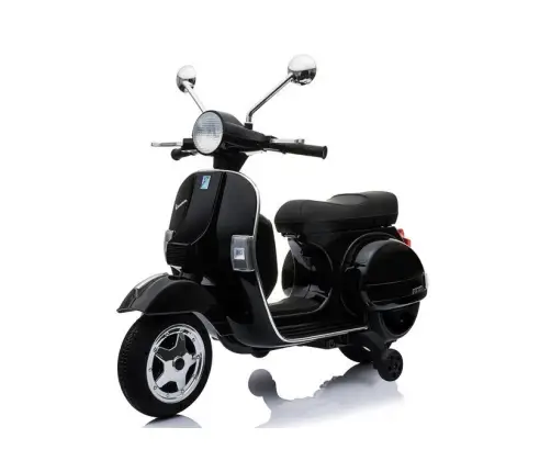 Vespa Scooter Electric Ride On Motorcycle - Black