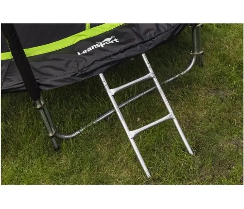 Batuts ar drošības tīklu un kāpnēm 244 cm (8ft)  SPORT PRO Green