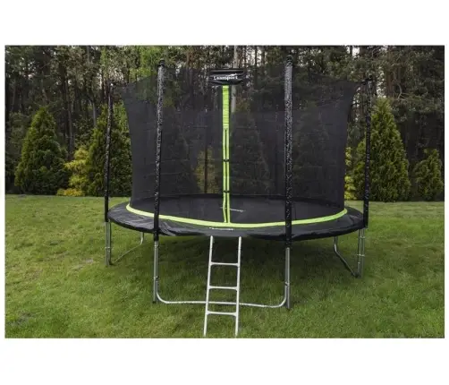 Batuts ar drošības tīklu un kāpnēm 427 cm (14ft) Sport PRO Green Batuts ar drošības tīklu un kāpnēm 427 cm (14ft) Sport PRO Green