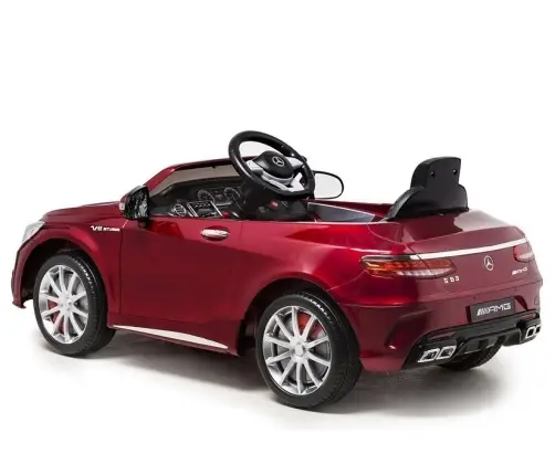 Bērnu elektroauto Mercedes S63 Red Painting