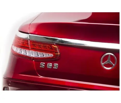 Bērnu elektroauto Mercedes S63 Red Painting