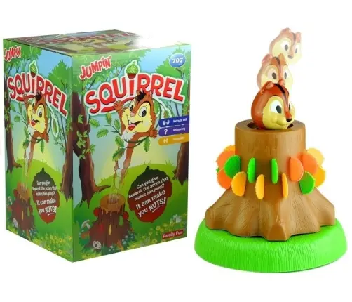 Jumpin' Squirrel Family Game Pop-out Squirrel