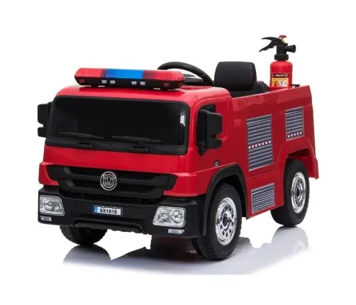 Bērnu elektroauto Ugunsdzēsēju mašīna Red