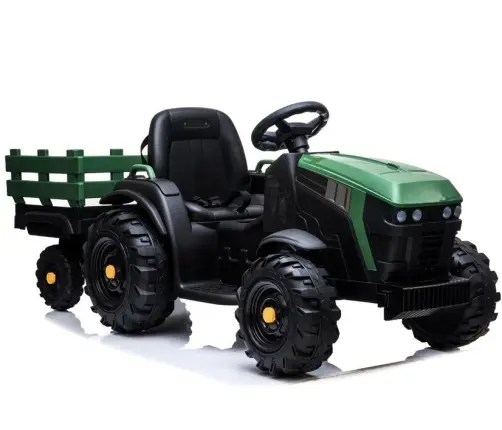 Bērnu elektriskais traktors ar piekabi BDM0925 Military Green Bērnu elektriskais traktors ar piekabi BDM0925 Military Green