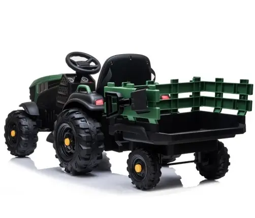 Bērnu elektriskais traktors ar piekabi BDM0925 Military Green Bērnu elektriskais traktors ar piekabi BDM0925 Military Green