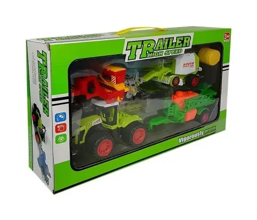 Set of Vehicle Farmer Tractor Set of Vehicle Farmer Tractor