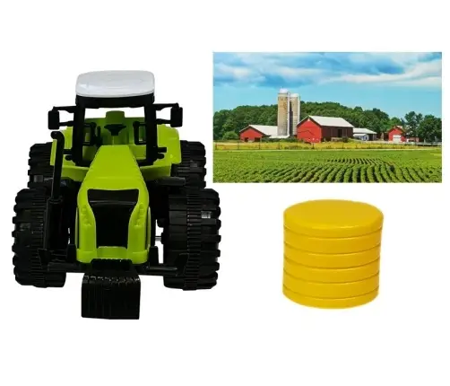 Set of Vehicle Farmer Tractor Set of Vehicle Farmer Tractor