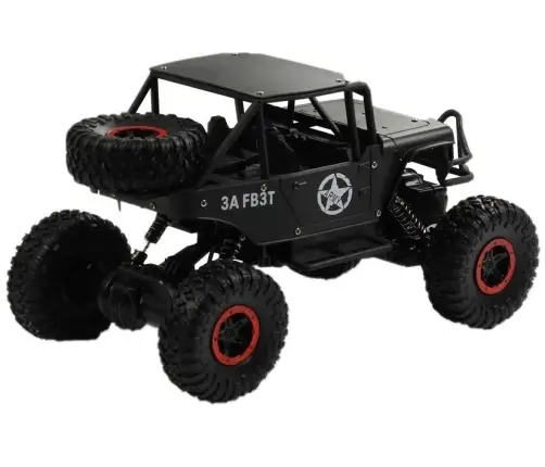 Radiovadāmā mašīna Monster Car Jeep Black
