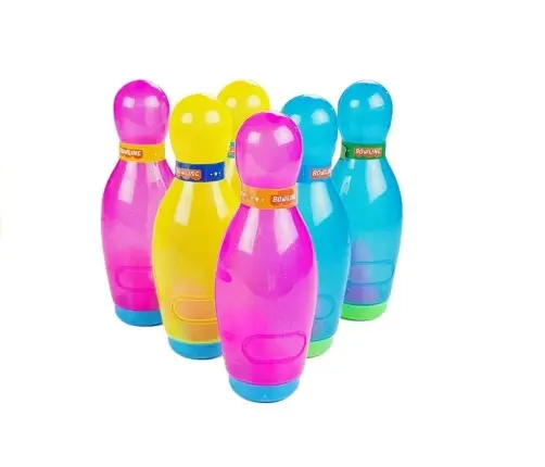 Big Bowling Set 6 pcs Colorful Pins + Bowling Ball