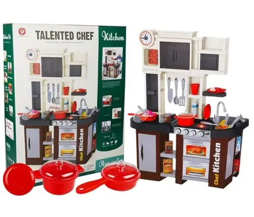 Kitchen for Children with Clock Lights Sounds 84cm Kitchen for Children with Clock Lights Sounds 84cm